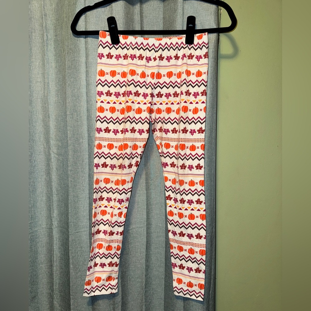 Fall Patterned Kids Leggings